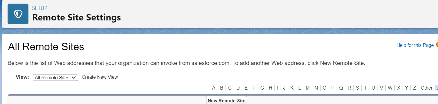 all-remote-sites-in-salesforce